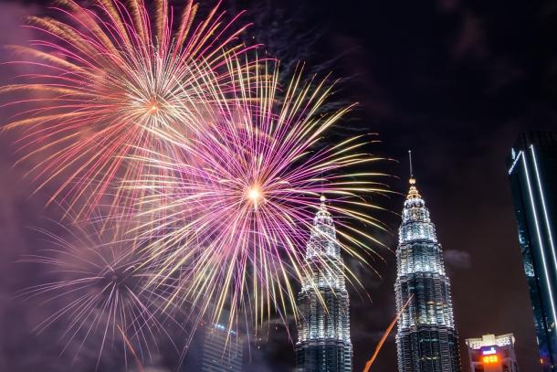 Torres Petronas en Kuala Lumpur, Malasia. 