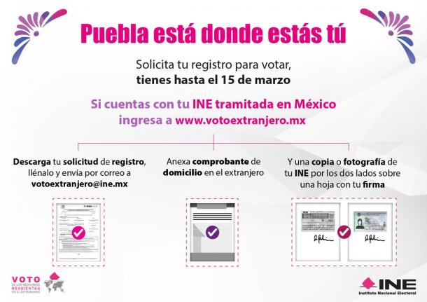 Los pasos para votar desde el extranjero