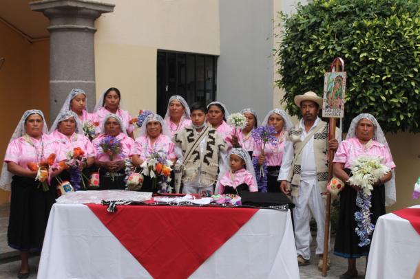 Grupo de mujeres indigenas de Cuacuila / Foto: Jatzume Hdz
