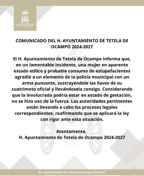 Foto: Ayuntamiento de Tetela de Ocampo