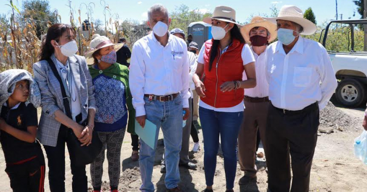 Continúan las obras para familias de juntas auxiliares en Huejotzingo