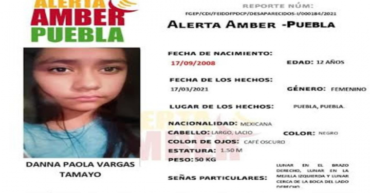 Fge Activa Alerta Amber Para Localizar Menor Desaparecida De 12 Años