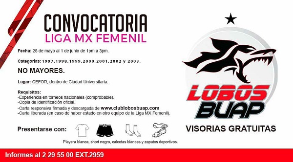 Lobos BUAP busca a las mejores jugadoras para participar en la Liga MX  Femenil